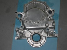 This is the Ford Racing aluminum timing cover that I added to the engine.